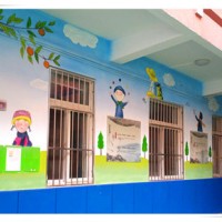 广西港冠彩绘公司提供广西幼儿园彩绘|南宁幼儿园墙绘