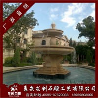 新款埃及米黄水钵 流水景观雕塑 欧式水钵喷泉