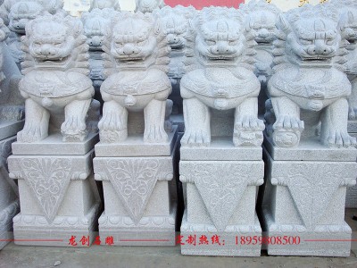 狮子石雕定做 狮子石雕雕刻厂家