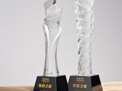 2020年度表彰活动水晶奖杯批发、款